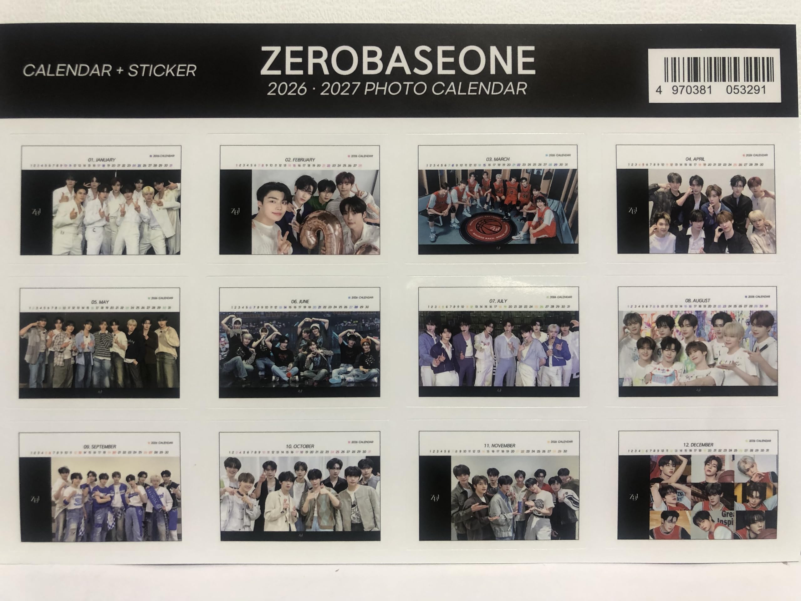 Amazon | zerobaseone グッズ 2026年-2027年 2年分 卓上カレンダー